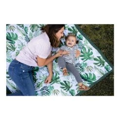 Little Unicorn Coastal Outdoor Blanket – Tropical Leaf (5x5)