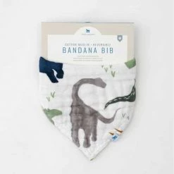 Little Unicorn Cotton Muslin Reversible Bandana Bib - Dino Friends BABY & TODDLER GIFTS