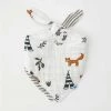 Little Unicorn BABY & TODDLER GIFTS Cotton Muslin Reversible Bandana Bib - Forest Friends