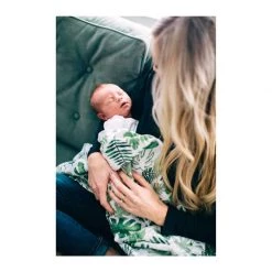 Little Unicorn Cotton Muslin Swaddle – Tropical Leaf