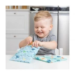 Bumkins Large Snack Bag 2pk - Rolling With The Waves
