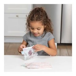 Bumkins Small Snack Bag 2pk - Floral / Lace Reusable & Eco Friendly