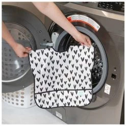 Bumkins Monochrome Waterproof Junior Bib - Hearts