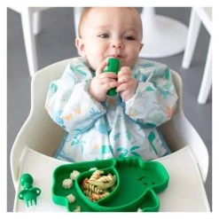 Bumkins Bibs & Clothing Waterproof Sleeved Bib - Dinosaurs