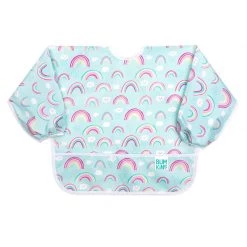 Bumkins Bibs & Clothing Waterproof Sleeved Bib - Rainbows
