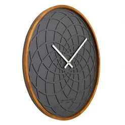 One Six Eight Spiro Charcoal Wall Clock (50cm) CLOCKS