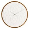 One Six Eight CLOCKS Spiro White Wall Clock (50cm)