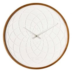 One Six Eight CLOCKS Spiro White Wall Clock (50cm)