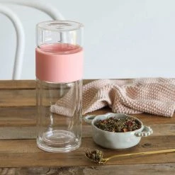 Better Tea Co. Glass Tea Infuser & Flask - Rose Restocked