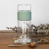 Better Tea Co. NEW ARRIVALS Glass Tea Infuser & Flask - Sage