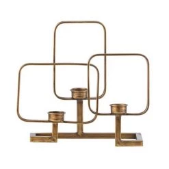 Bovi Home Geo Candle Holder Metallics