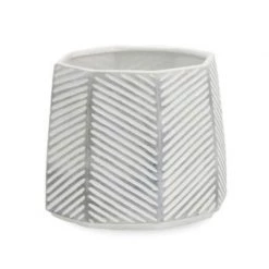 Bovi Home Octo Grey & White Planter VASES & PLANTERS