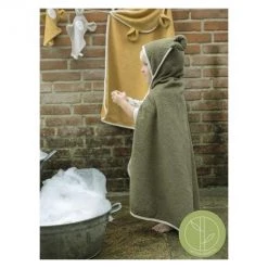 Fabelab NEW ARRIVALS Baby Hooded Towel – Olive Bear