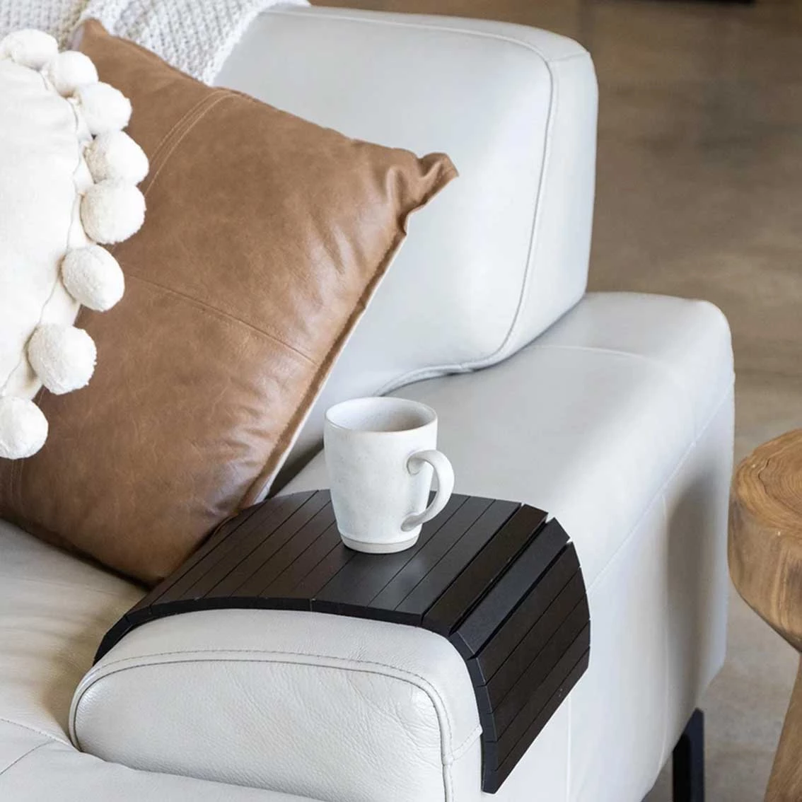 NED Collections Arm Chair Side Rest - Black