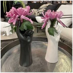 Le Forge Ceramic Hand Vase - Black (27.5cm) Restocked