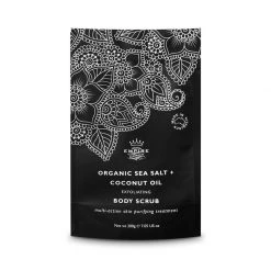 Empire Australia Monochrome Organic Sea Salt & Coconut Oil Body Scrub (200g)