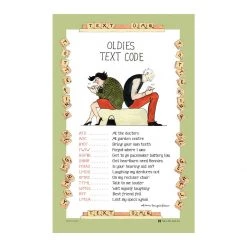 Samuel Lamont Oldies Text Code Tea Towel Restocked