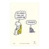 Rupert Fawcett At Least The Cat Loves Me Tea Towel