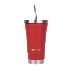Montii Co Smoothie Cup - Cherry (450ml) Reusable & Eco Friendly