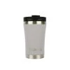 Montii Co Regular Insulated Coffee Cup - Chrome Grey (350ml) Reusable & Eco Friendly