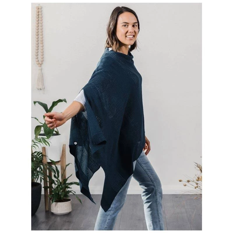 Hello Friday Highflyer Poncho/Scarf β Peacock SCARVES, CLOTHING & FASHION ACCESSORIES
