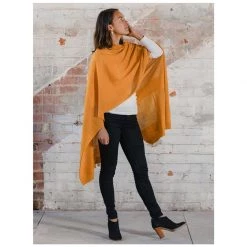 Hello Friday SCARVES, CLOTHING & FASHION ACCESSORIES Highflyer Poncho/Scarf – Mustard