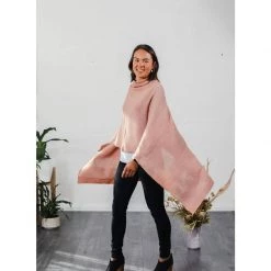 Hello Friday Highflyer Poncho/Scarf – Blush