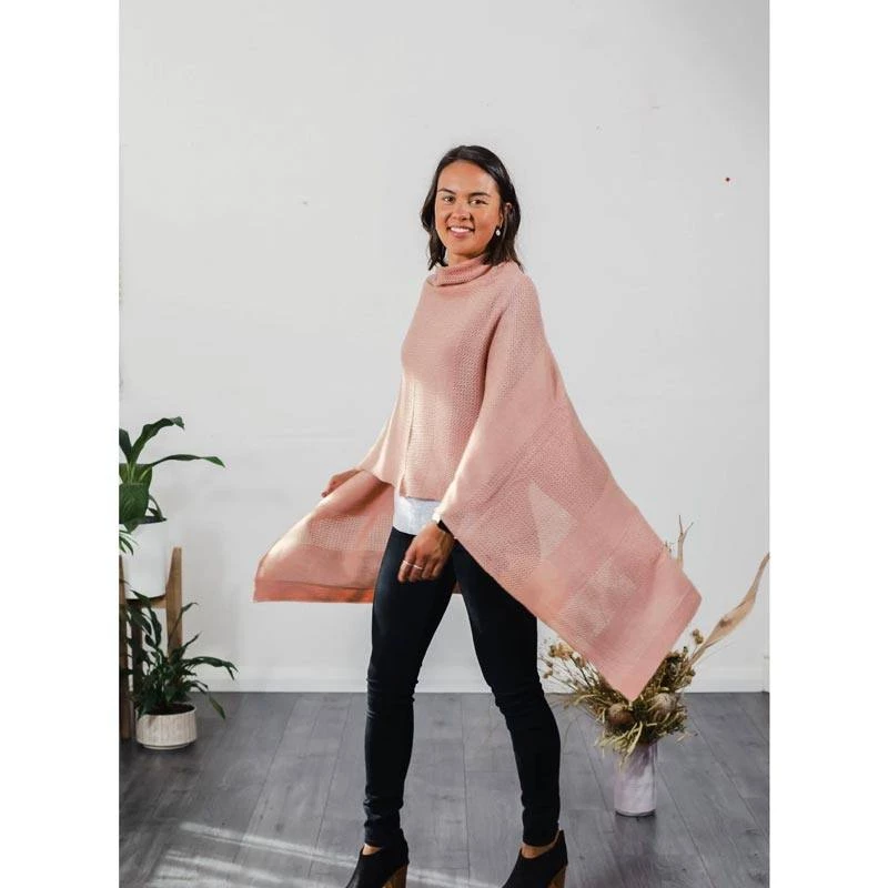 Hello Friday Highflyer Poncho/Scarf β Blush