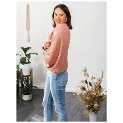 Hello Friday Cocoon Cardigan – Blush