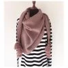 Hello Friday Fiver Tassel Wrap Scarf – Mauve