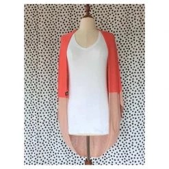 Hello Friday Valentines Day Flo Cardigan – Coral/Blush