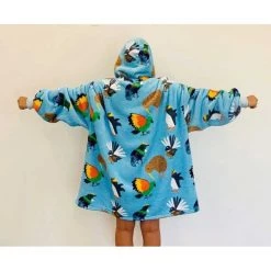 Moana Road Mega Hoodie - Native Birds Kiwiana