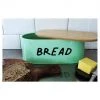 Moana Road Enamel Bread Bin - Green Kiwiana