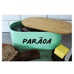 Moana Road Enamel Bread Bin - Green Kiwiana