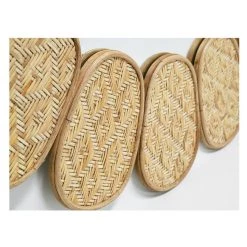 Stoneleigh & Roberson Petal Rattan Mirror (100cm) Coastal