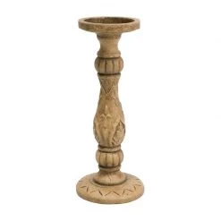 Stoneleigh & Roberson CANDLE HOLDERS & LANTERNS Dahi Wood Candle Holder