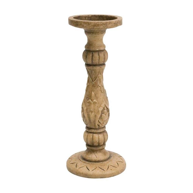 Stoneleigh & Roberson CANDLE HOLDERS & LANTERNS Dahi Wood Candle Holder