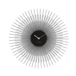 Karlsson Peony Wall Clock – Medium Black (45cm)