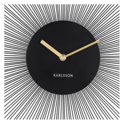 Karlsson Peony Wall Clock – Medium Black (45cm)