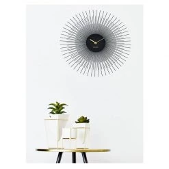 Karlsson Peony Wall Clock – Medium Black (45cm)