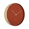 Karlsson Petite Wall Clock – Clay Brown (27.5cm) Metallics