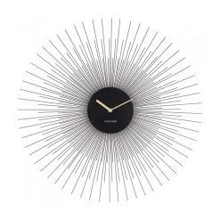 Karlsson Peony Wall Clock β Large Black (60cm)