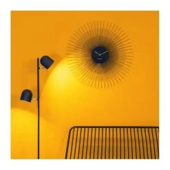 Karlsson Peony Wall Clock – Large Black (60cm)