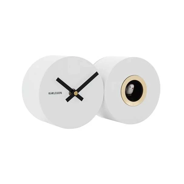 Karlsson Duo Cuckoo Wall Clock - White