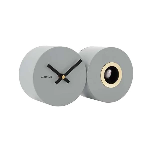 Karlsson Duo Cuckoo Wall Clock - Grey
