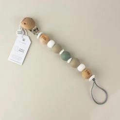 Funny Bunny Kids Dummy Clip - Oh Boy Grey
