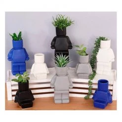 Urban Products Block Man Planter - Grey