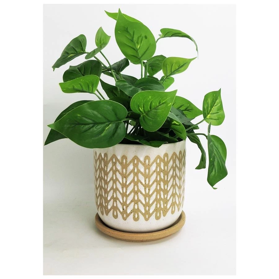 Urban Products VASES & PLANTERS River Stitch Planter (15cm)
