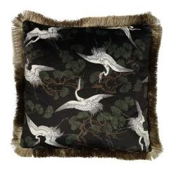Le Forge Crane Velvet Cushion (45cm) Cushions
