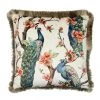 Le Forge Peacock Velvet Cushion (45cm)